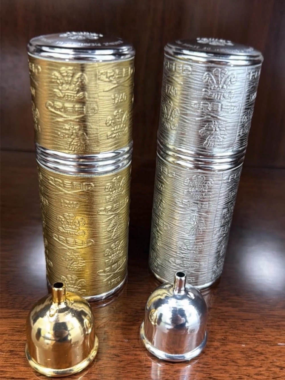 Creed Gold and Silver 50ml atomizer